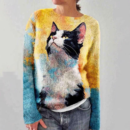 Haut ample à col rond - manches longues