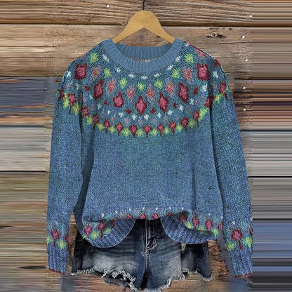 Haut ample à col rond - manches longues