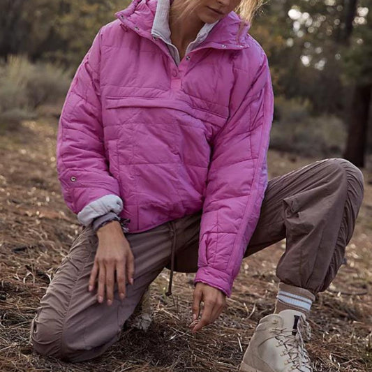 Manteau à capuche en coton