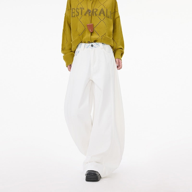 pantalon amples et décontractés à jambes larges