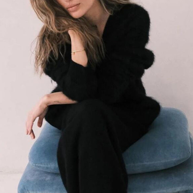 Cardigan d’Hiver - Douillet en Maille Poilue