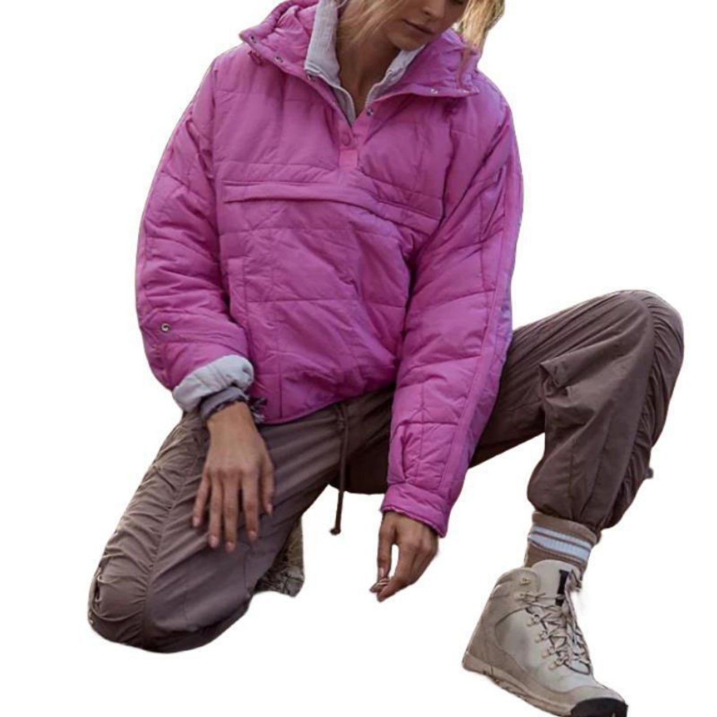 Manteau à capuche en coton