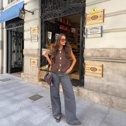 Gilet en tricot chic pour femmes