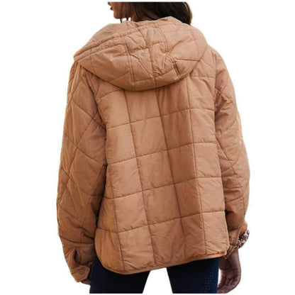 Manteau à capuche en coton