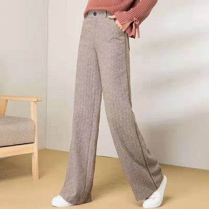 Pantalon Évasé Taille Haute