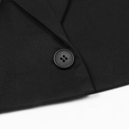 Blazer noir court - stylé urbain