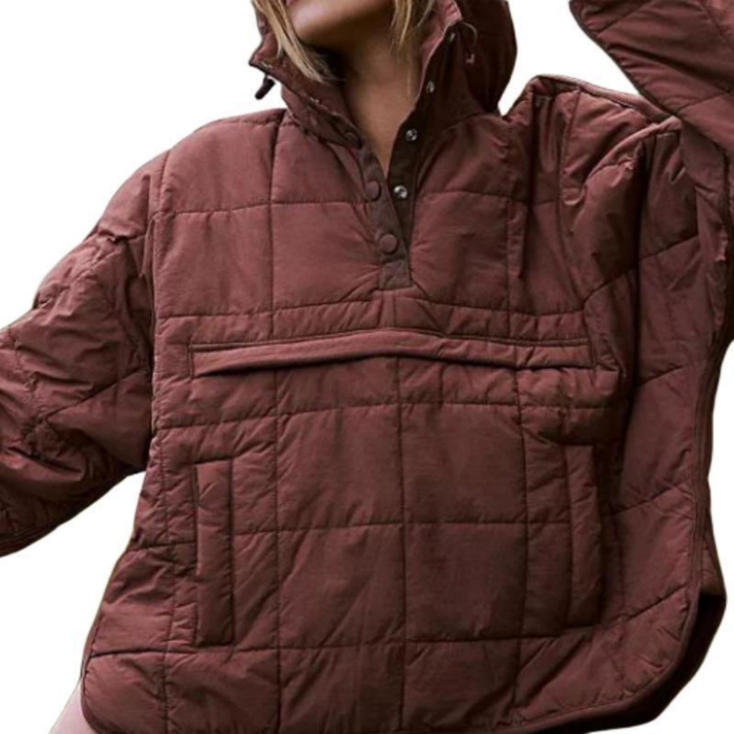 Manteau à capuche en coton