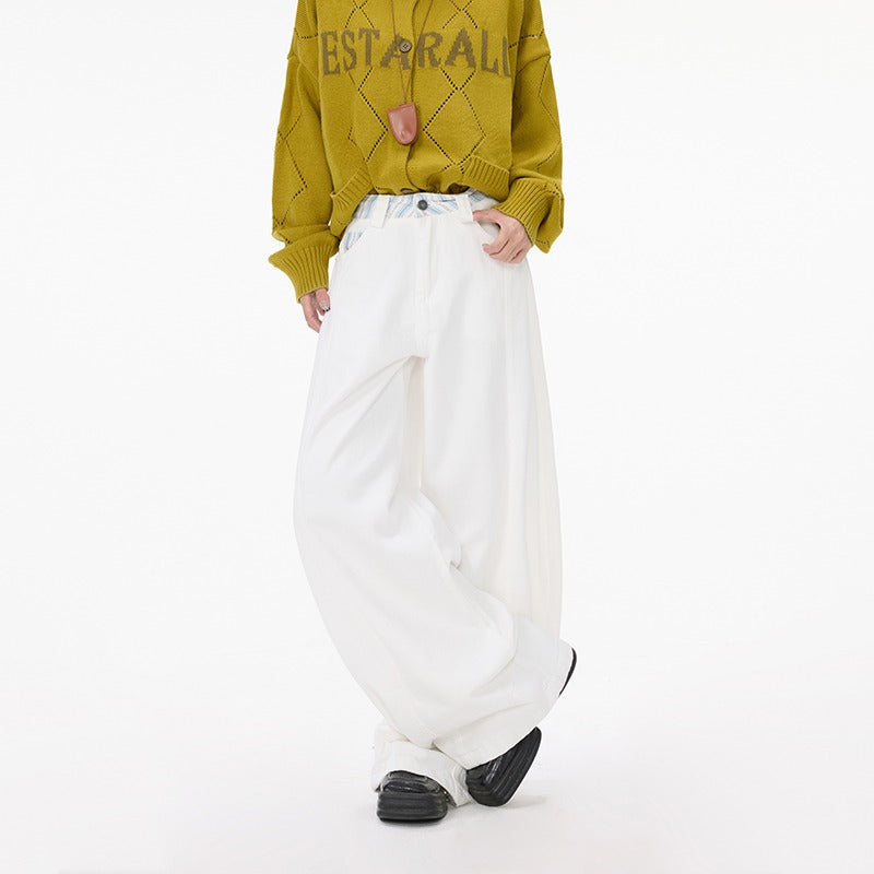 pantalon amples et décontractés à jambes larges