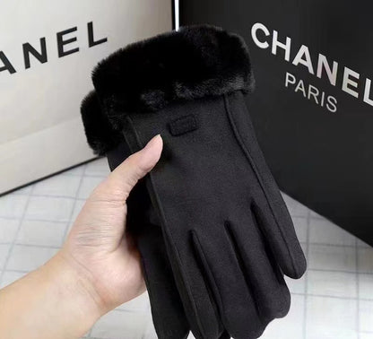 Gants chaud velours élegants - Protection contre le froid