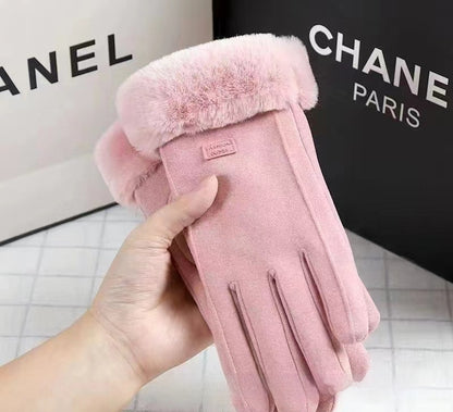 Gants chaud velours élegants - Protection contre le froid