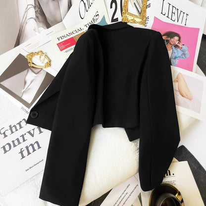 Blazer noir court - stylé urbain