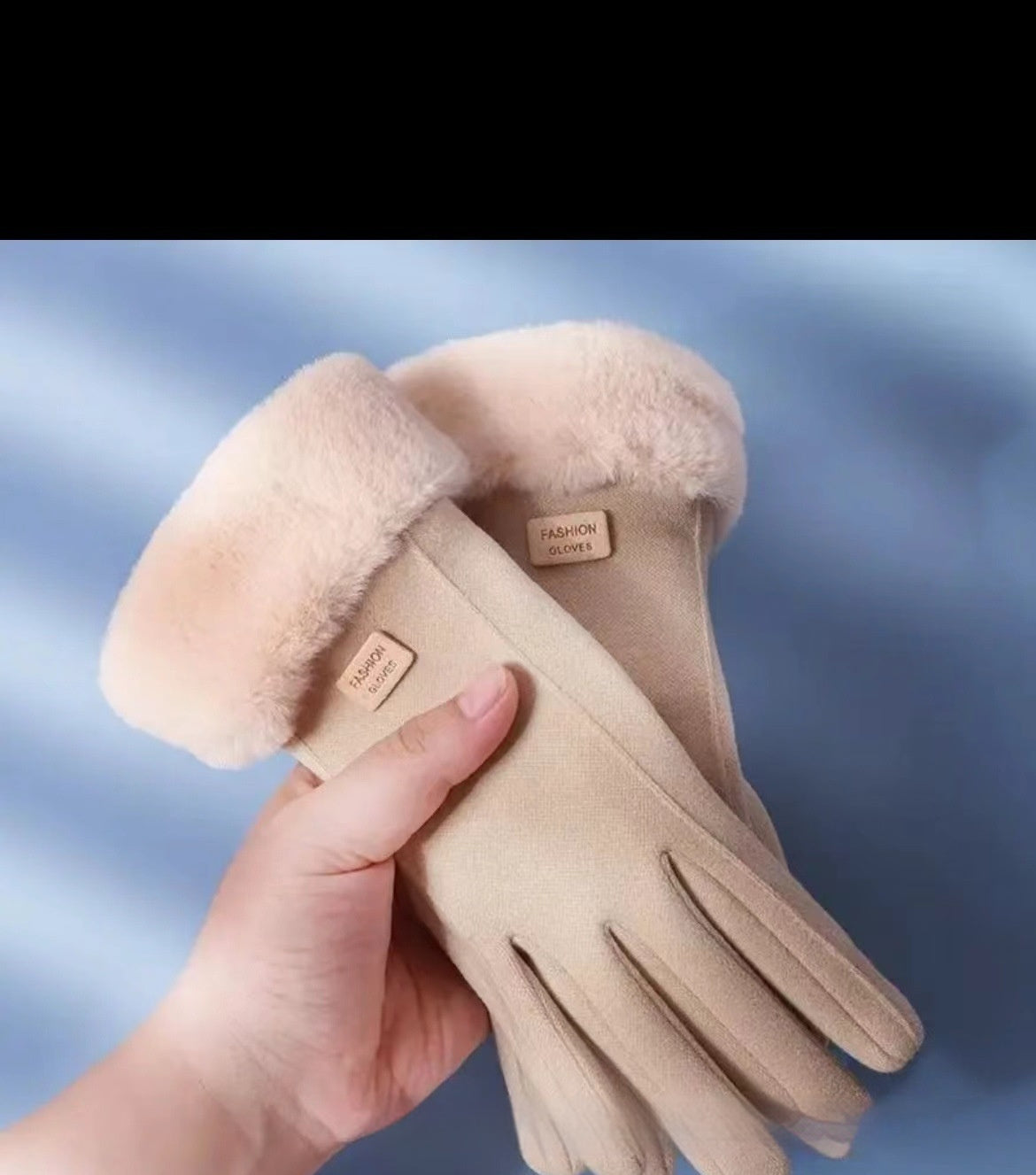 Gants chaud velours élegants - Protection contre le froid