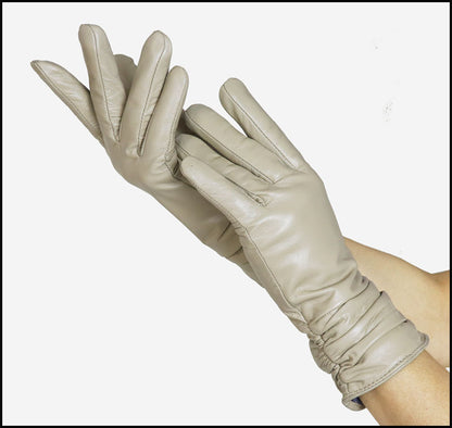 Gants en cuir étendu classy