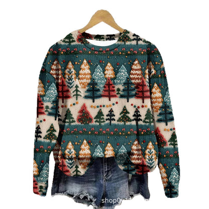 Haut ample à col rond - manches longues