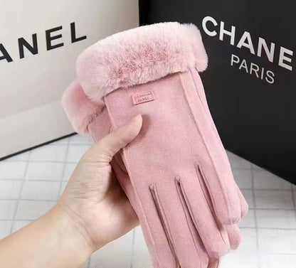 Gants chaud velours élegants - Protection contre le froid