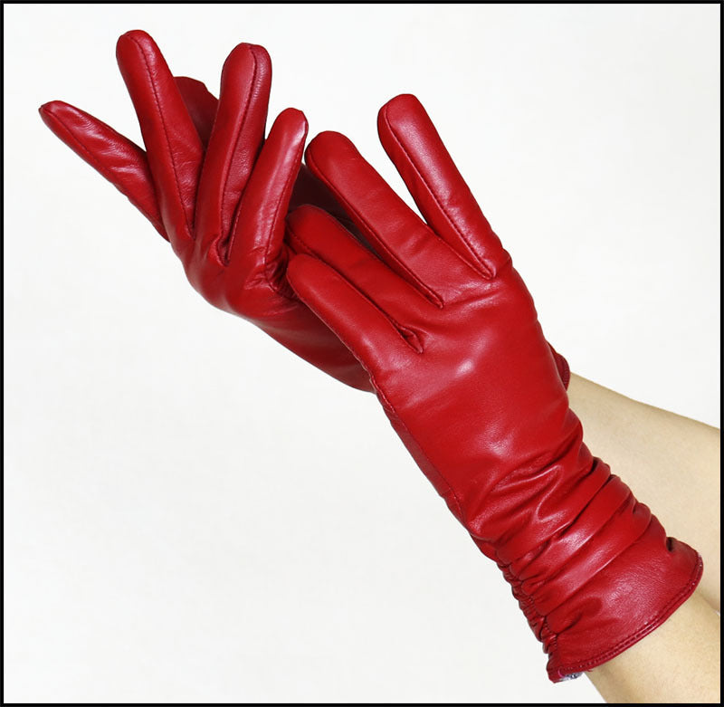 Gants en cuir étendu classy