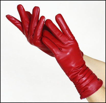 Gants en cuir étendu classy