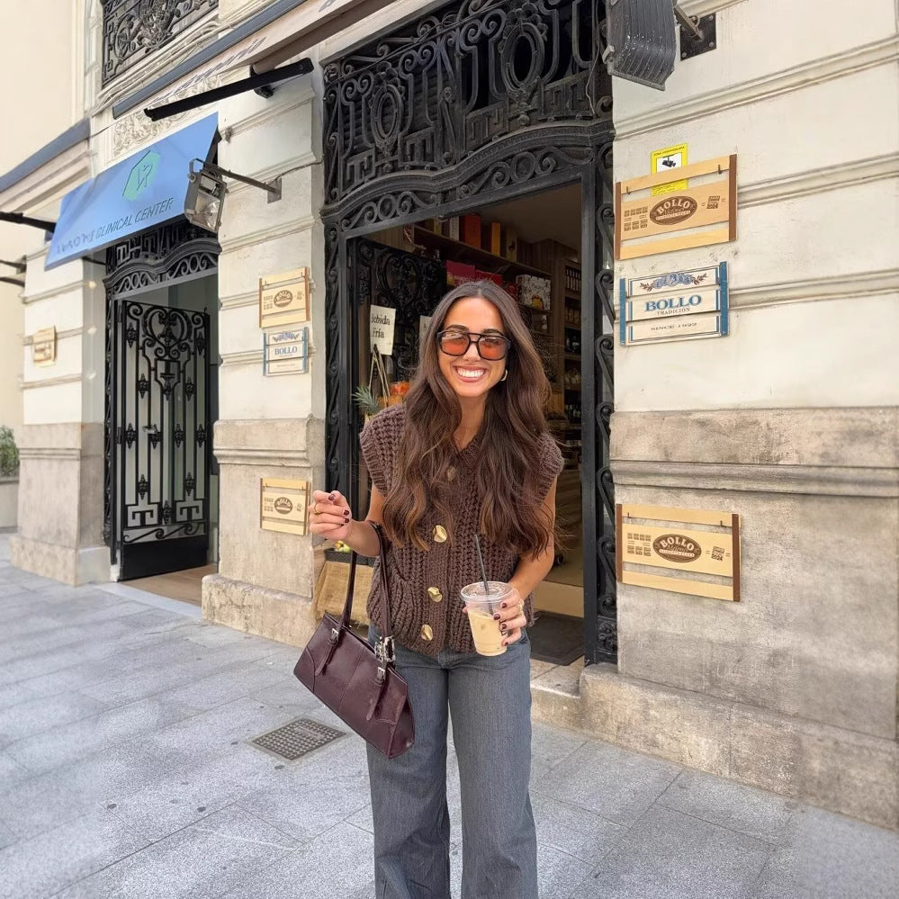 Gilet en tricot chic pour femmes