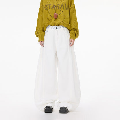 pantalon amples et décontractés à jambes larges